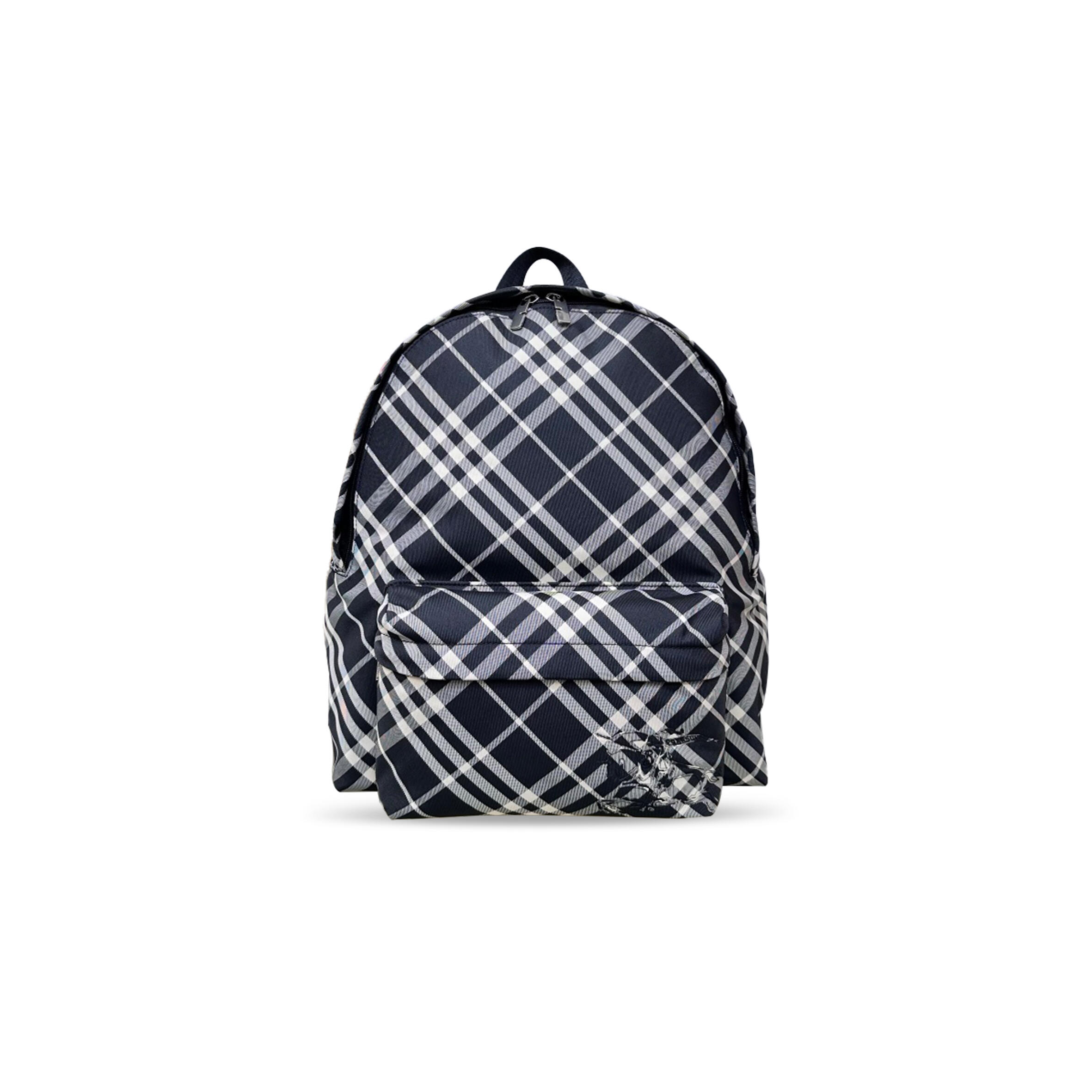 Bv*b*rry plaid backpack 80913120 (41*35*14cm)